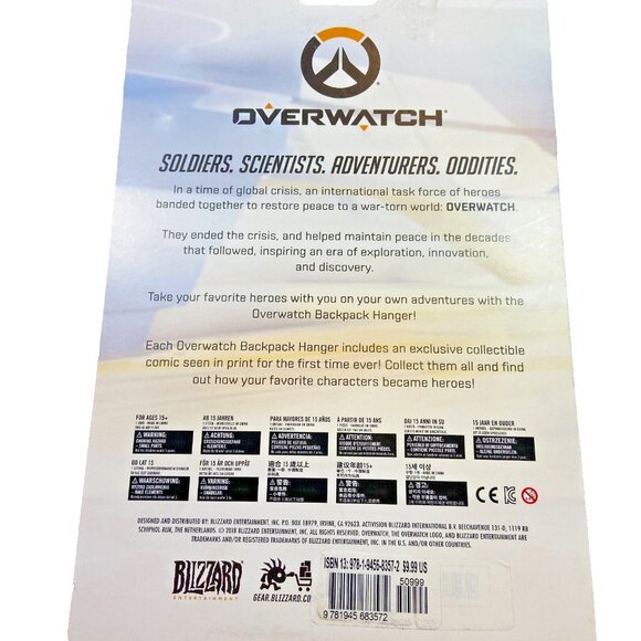 Overwatch #1 McCree Train Hopper Comic Book & Bag Clip Figure Blizzard - Picture 3 of 5
